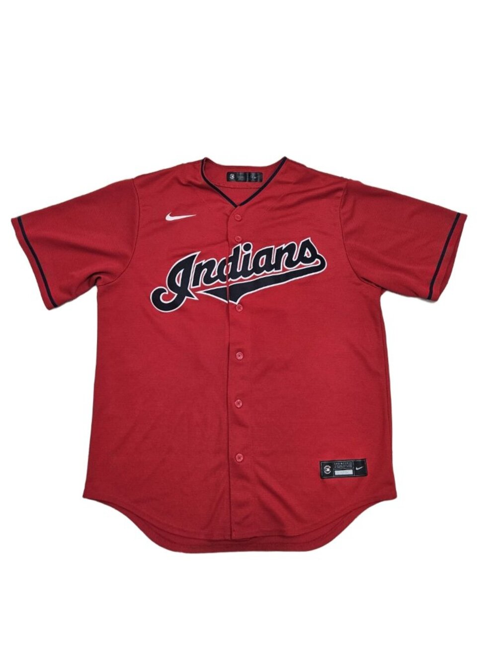 Authentic Nike Indians Francisco Lindor #12 MLB Jersey Men's L